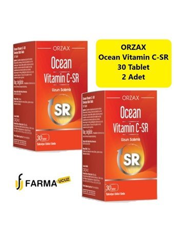 Orzax Vitamin C-Sr Yetişkin 2x30 Adet