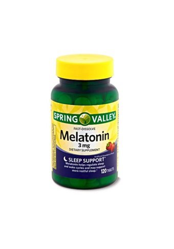 Spring Valley Fast- Dissolve Melatonin Fast Dissolve 3 Mg Çilek Yetişkin Mineral 120 Adet