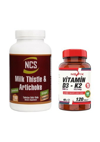 Ncs Milk Thistle Zerdeçal Karahindiba Zencefil Maydanoz De Dikeni Enginar Yetişkin 180 Adet