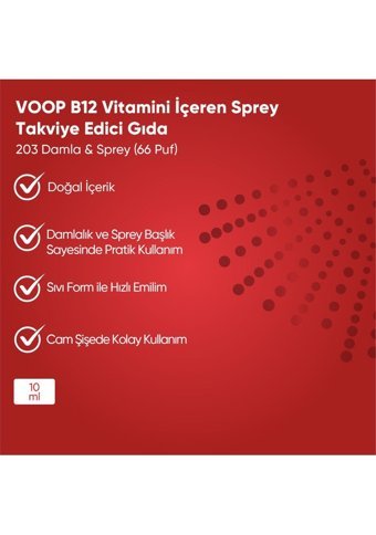 Voop B12 Methylcobalamin Yetişkin 10 ml