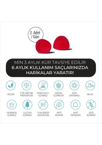 Sovital Hair Vitamins Ahududu Yetişkin 60 gr
