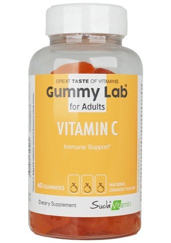 Suda Vitamin Gummy Lab Vitamin C Portakal Yetişkin 60 Adet