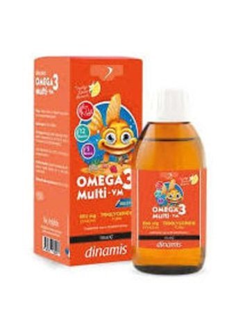 Dinamis Omega 3 Multi Vm Limon Vanilya Çocuk Yetişkin Mineral 60 ml