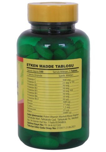 Vitapol B Complex Yetişkin 2x100 Adet