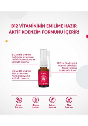 Vitago Vitamin B12 Yetişkin 10 ml