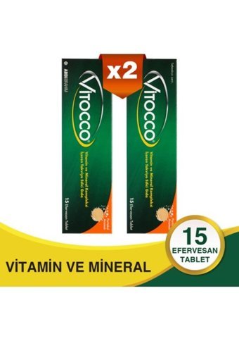 Abdi İbrahim Vitocco Portakallı Yetişkin Mineral 2x15 Adet