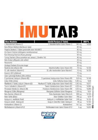 West Imutab Karamürverli Yetişkin Mineral 30 Adet