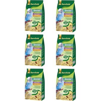 Eurogold Special Kabuksuz Karışık Vitaminli Muhabbet Kuşu Yemi 6x500 gr
