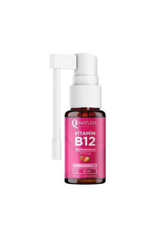 Q Natura Vitamin B12 Çilek Yetişkin 10 ml