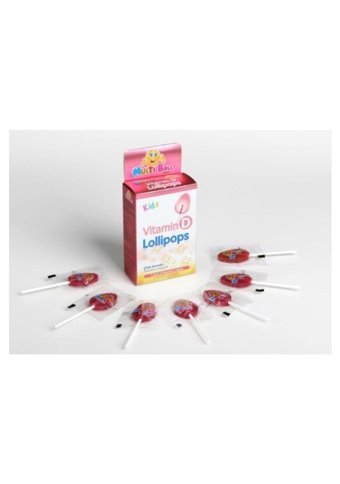 Multiball Vıtamın D Lollıpops Çilek Aromalı Çocuk Vitamin Mineral 7 Adet