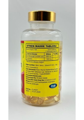 Vitapol Cla L- Karnitin Yetişkin Mineral 100 Adet
