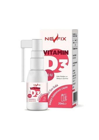 Nevfix Vitamin D3-K2 Yetişkin 120 Adet + Nevfix Vitamin D3 Sıvı Sprey
