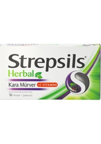 Strepsıls Herbal Karamürverli Yetişkin Mineral 16 Adet