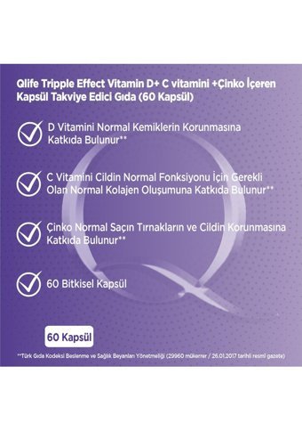 Qlife Tripple Effect Yetişkin 60 Adet