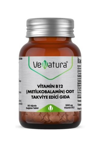 Venatura Vitamin B12 Metilkobalamin Odt Yetişkin 90 Adet