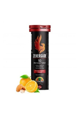 Sunlife Zenergade Bademli Portakallı Yetişkin Mineral 10 Adet