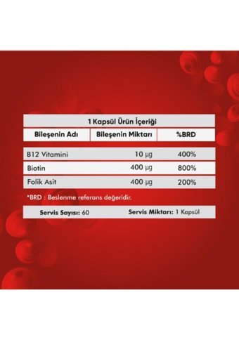 Voop B12 Biotin Yetişkin Mineral 60 Adet