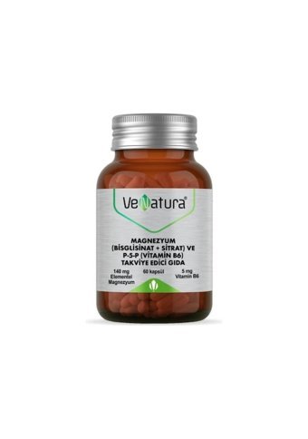 Venatura Magnezyum Bisglisinat + Sitrat Yetişkin 60 Adet
