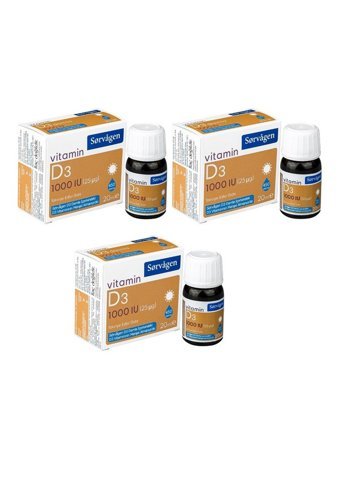 Sorvagen Vitamin D3 Yetişkin 3 Adet