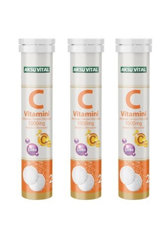 Aksu Vital C Vitamini Yetişkin 3x20 Adet