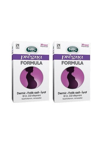 Nbl Pregna Formula Yetişkin Mineral 2x30 Adet