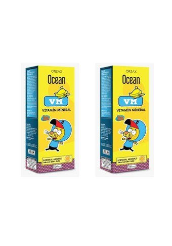 Orzax Ocean Vm Portakallı Çocuk Vitamin Mineral 2x150 Adet