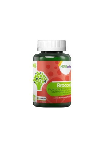 Herbasist Broccoli Brokoli Tarçin Yetişkin Mineral 60 Adet