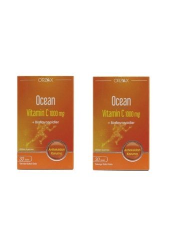 Ocean Vitamin C Portakallı Yetişkin 2x30 Adet