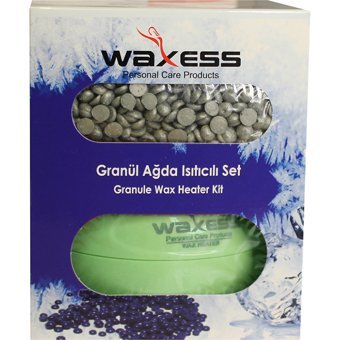 Waxess Merkür 1+1 Boncuk Ağda Makinesi Yeşil + Boncuk Ağda