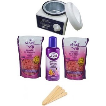 Egesir Egesir 1+1 Boncuk Ağda Makinesi + 2xBoncuklu Ağda + Spatula + Temizleme Yağı