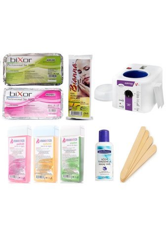 Depi 2+1 Roll-On Ağda Makinesi + Konserve Ağda + 3xKartuş Ağda + Yağ + 10M Bez + 5xSpatula