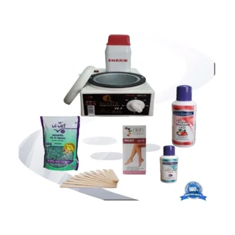 Ege Sir Profesyonel 2+1 Ağda Makinesi + Vivet Boncuk Ağda Azulen + 10 Adet Spatula + 125 ml Ağda Yağı + 2 Metre Ağda Bezi