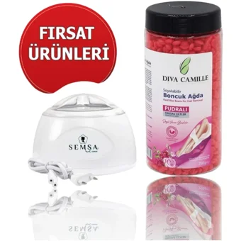 Diva Semsa 1+1 Boncuk Ağda Makinesi + Pudralı Boncuk Ağda