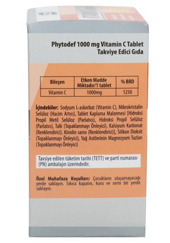 Phytodef Vitamin C Yetişkin 3x60 Adet