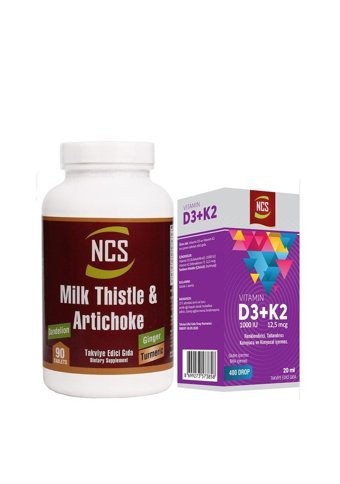 Ncs Milk Thistle Artichoke Bitkisel Yetişkin 90 Adet