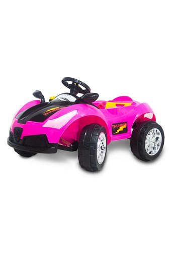 Uj Toys 12 V Üstü Açık Tek Kişilik Akülü Araba Pembe