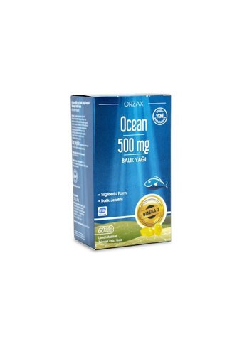 Ocean Balık Yağı Limon Çocuk Yetişkin Mineral 60 Adet