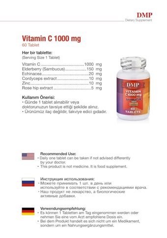 Dmp Vitamin C Yetişkin 2x120 Adet