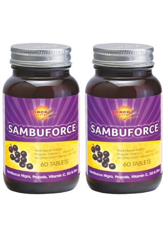 Force Nutrition Sambuforce Kara Mürver Propolis Yetişkin 2x60 Adet