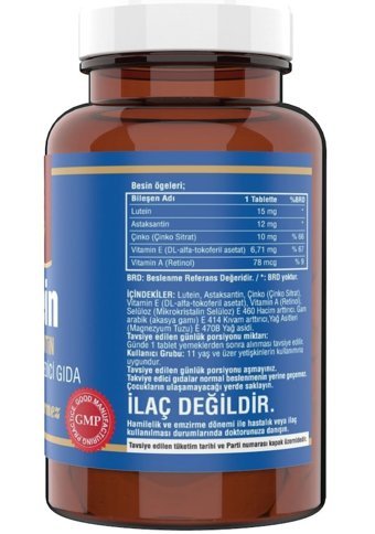 Ncs Lutein Bitkisel Yetişkin 120 Adet