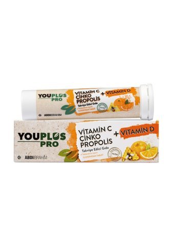 Youplus Pro Vitamin C D Çinko Propolis Portakallı Yetişkin 3x15 Adet