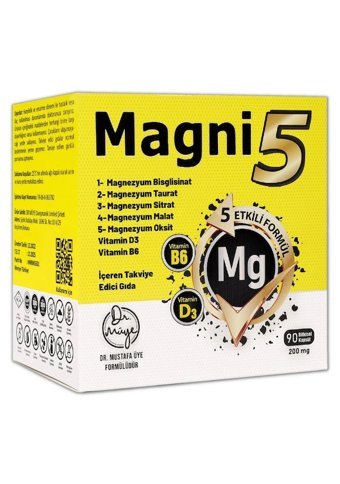 Magni 5 Etkili Form Yetişkin 90 Adet