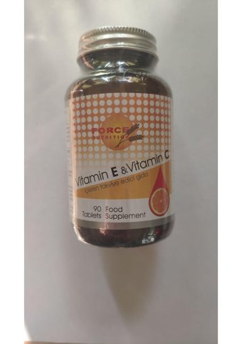 Force Nutrition Vitamin E-Vitamin C Portakal Yetişkin 90 Adet