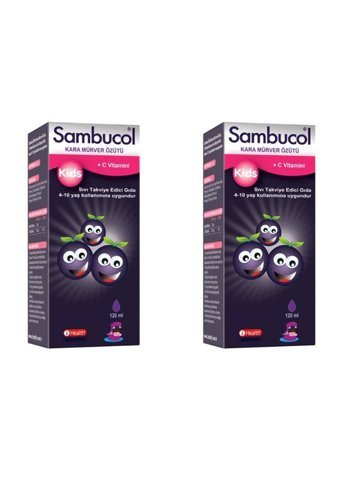 Sambucol C Vitamini Kara Mürver Özütü Çocuk Vitamin Mineral 2x120 ml