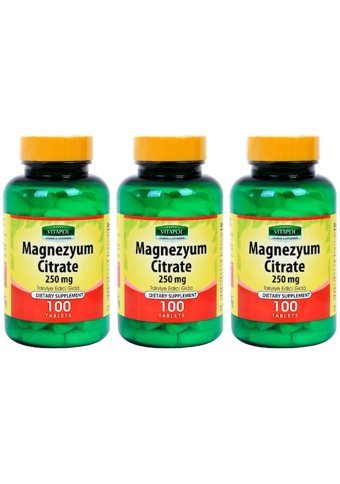 Vitapol Magnezyum Citrate Yetişkin Mineral 3x100 Adet