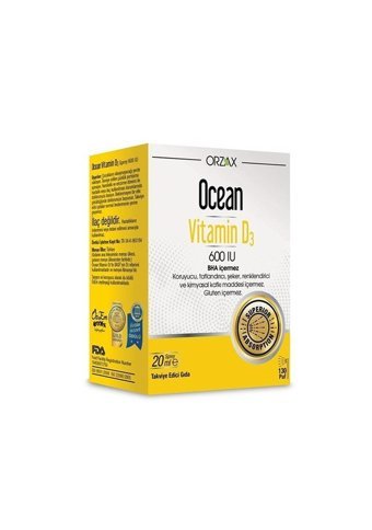 Ocean Vitamin D3 600 Iu Çocuk Yetişkin 20 ml