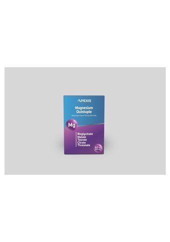 Apexis Magnesium Quintuple Yetişkin Mineral 60 Adet