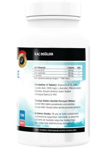 Flx+ncs Coenzyme Q-10 Yetişkin 180 Adet