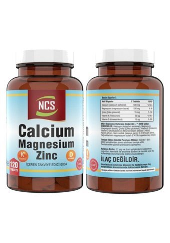 Ncs D&K Kalsiyum+Vitamin D3 K2 Yetişkin 2x120 Adet