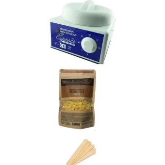 Epilady Ege Sir 1+1 Boncuk Ağda Makinesi + Naturel Boncuk Ağda + Spatula